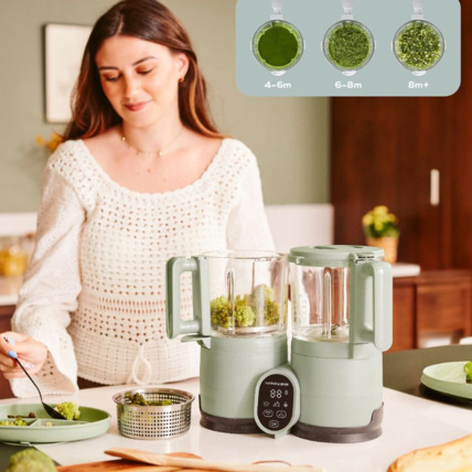 Avis Robot cuiseur en verre Nutribaby Glass Celadon Babymoov 3