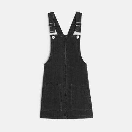Avis Robe-salopette en jean noire fille OKAIDI 1