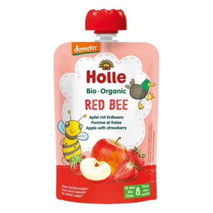Avis Red Bee - Gourde pomme et fraise Holle 1