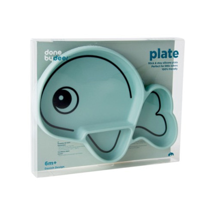 Avis Assiette antidérapante silicone Baleine Wally DONE BY DEER 2