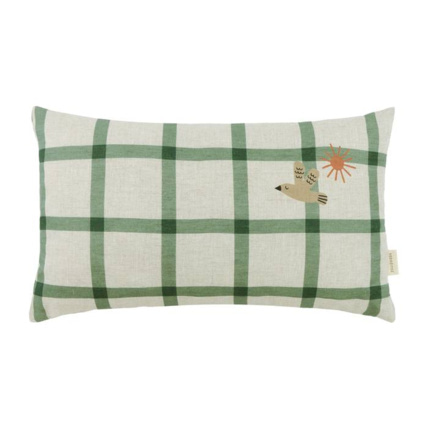 Avis Coussin en lin français Carreaux NOBODINOZ 1