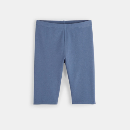 Avis Legging court en jersey uni bleu fille OKAIDI 1