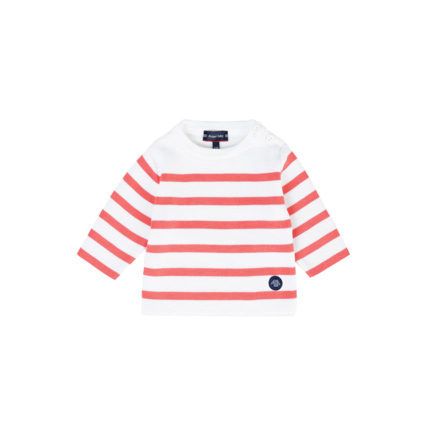 Avis Pull marin rayé Baby - coton - Blanc/Chupa ARMOR-LUX 1
