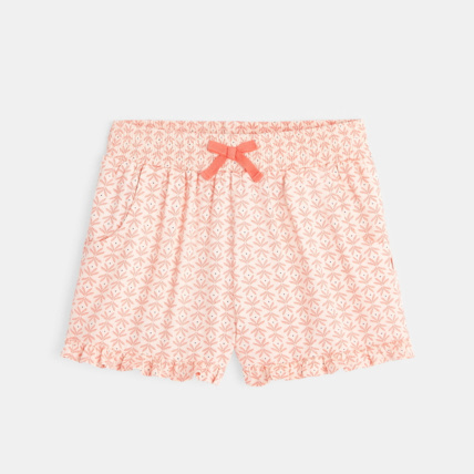 Avis Short large imprimé estival rose fille OKAIDI 1