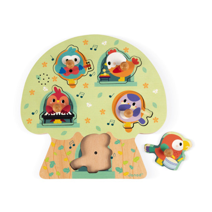 Avis Puzzle musical les oiseaux en fete JANOD 1