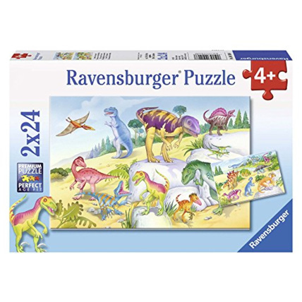 Avis Puzzle - Dinosaures multicolores - 2x24 pièces RAVENSBURGER 1