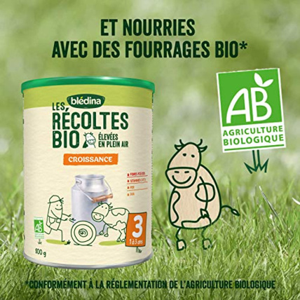Avis Lait 3ème âge - Les Récoltes Bio - Croissance Blédina 3