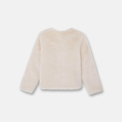 Avis Blouson en fausse fourrure beige fille OKAIDI 2