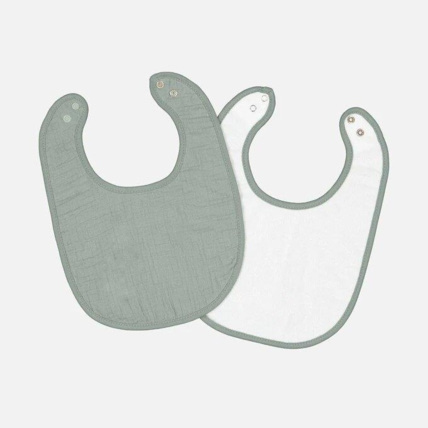 Avis Lot de 2 bavoirs bébé en gaze de coton, Kumla LA REDOUTE 1