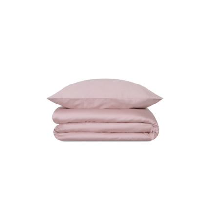 Avis Housse de couette en satin de coton - Dusty Pink Mon Lit Cabane 1