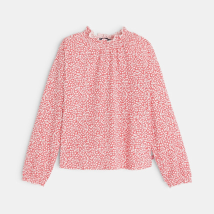 Avis T-shirt imprimé à col montant rose fille OKAIDI 1