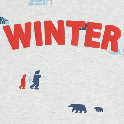 Avis Sweat-shirt imprimé motif sports d'hiver blanc garçon OKAIDI 2