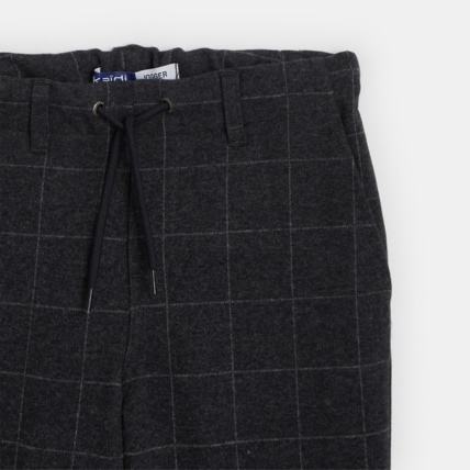 Avis Pantalon coupe jogger toucher flanelle gris garçon OKAIDI 2