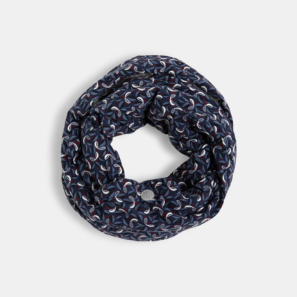 Avis Grand snood en popeline et moumoute polaire bleu fille OKAIDI 2