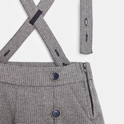 Avis Short chevron à bretelles bleu fille OKAIDI 2