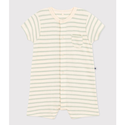 Avis Combinaison courte en bouclette éponge bébé Avalanche Herbier Petit Bateau 1