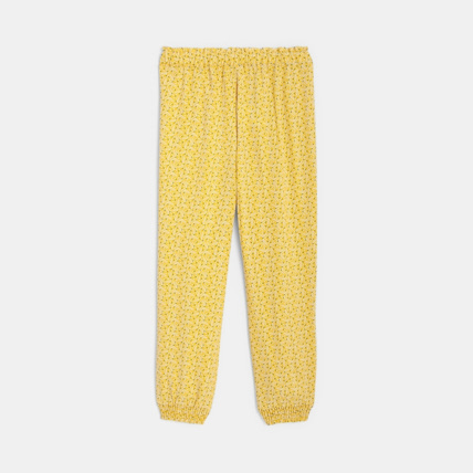 Avis Jogpant fluide imprimé jaune fille OKAIDI 4