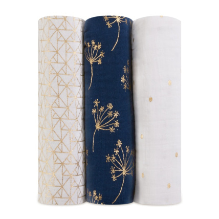 Avis Lot de 3 maxi langes Gold Deco  ADEN + ANAIS 1