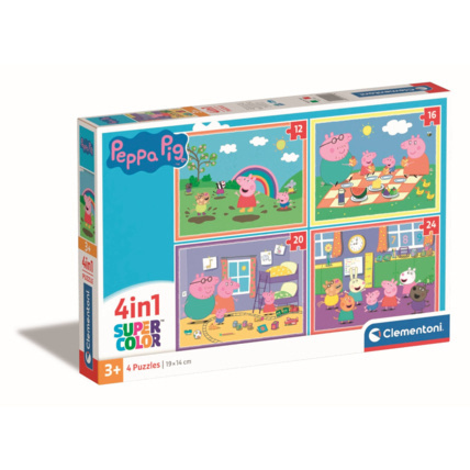 Avis Puzzle Peppa Pig - 1x12 + 1x16 + 1x20 + 1x24 pièces Clementoni 1