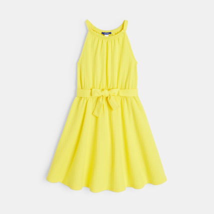 Robe en jersey uni jaune fille OKAIDI Comparateur Avis Prix