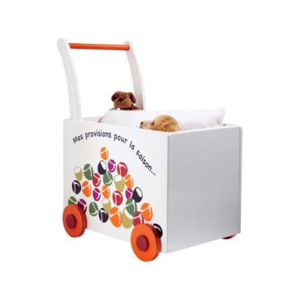 Avis Coffre de rangement bebe a roulettes theme Secret de foret  Vertbaudet 1