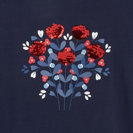 Avis T-shirt à sequins magiques bleu fille OKAIDI 3
