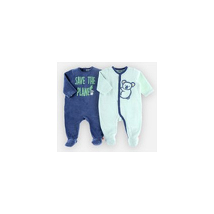 Avis Set de 2 pyjamas dors-bien en velours NOUKIE'S 2