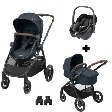 Avis Poussette trio zelia 3 essential + siège auto cabriofix i-size + nacelle Maxi-Cosi 2