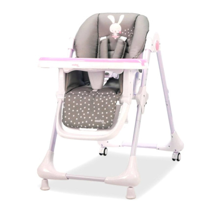 Avis Chaise haute avec roues Lapin ASALVO 1