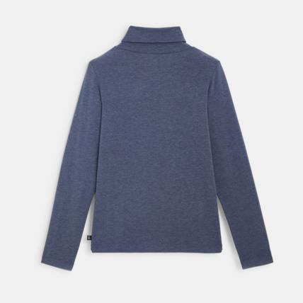Avis T-shirt stretch col roulé uni bleu garçon OKAIDI 3