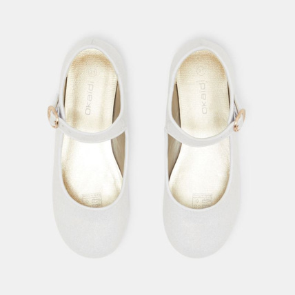 Avis Ballerine microfibre irisée à bride blanches fille OKAIDI 2