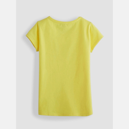 Avis T-shirt à motifs 3D jaune fille OKAIDI 2
