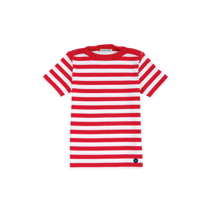 Avis Marinière CARANTEC Kids - Braise/Blanc ARMOR-LUX 1