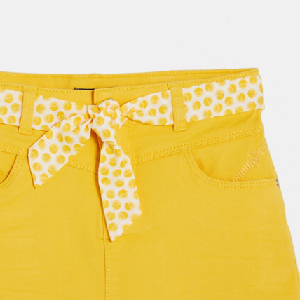Avis Mini-jupe ceinturée jaune fille OKAIDI 3