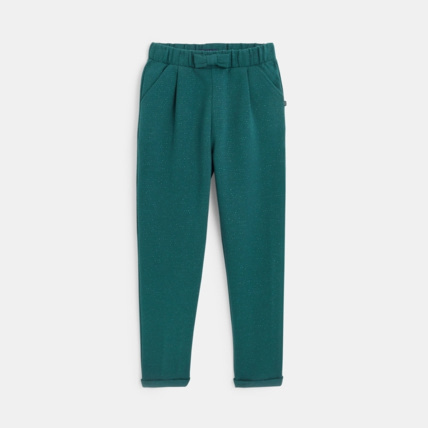 Avis Pantalon carrot pailleté vert fille OKAIDI 1