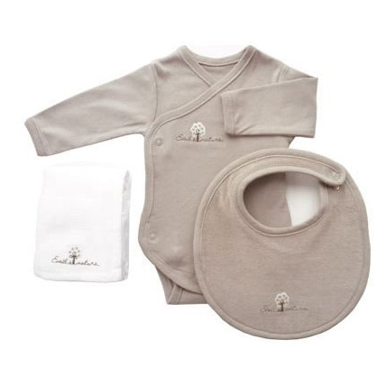 Avis Coffret Lange, body et bavoir EVEIL & NATURE 1