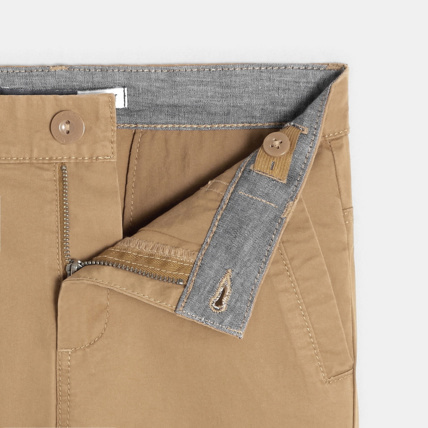 Avis Pantalon relax fit stretch beige garçon OKAIDI 2
