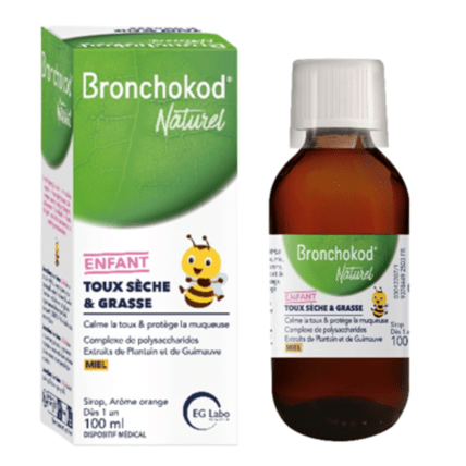 Avis Sirop toux sèche et grasse Bronchokod Naturel EG LABO 1