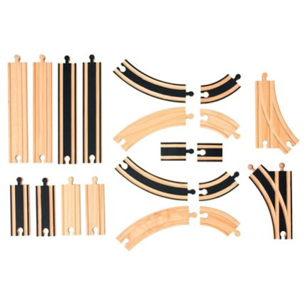 Avis Jouet en bois Set de 20 rails routes   L'ATELIER DU BOIS 1