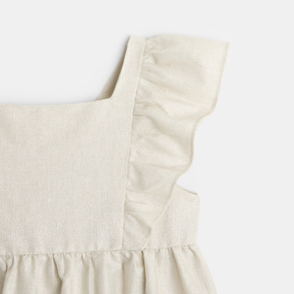 Avis Robe évasée à mancherons volantés blanche fille OKAIDI 3