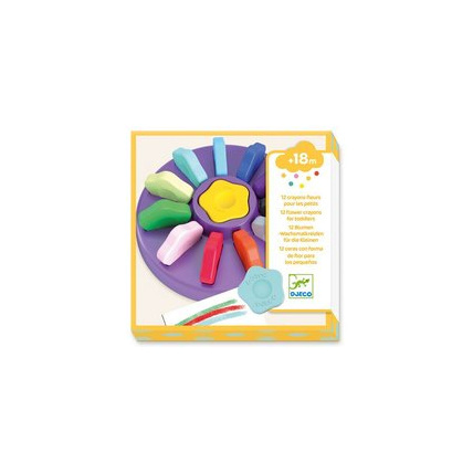 Avis Set de 12 crayons Fleurs pour les petits DJECO 1