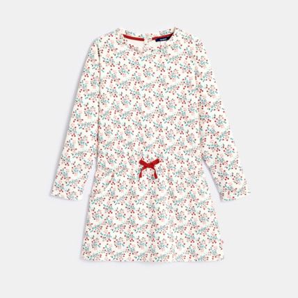 Avis Robe en molleton imprimé blanche fille OKAIDI 1