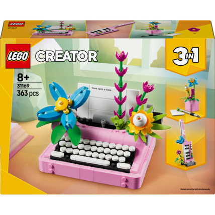 Avis Creator 3-en-1 La Machine à écrire avec des fleurs LEGO 1