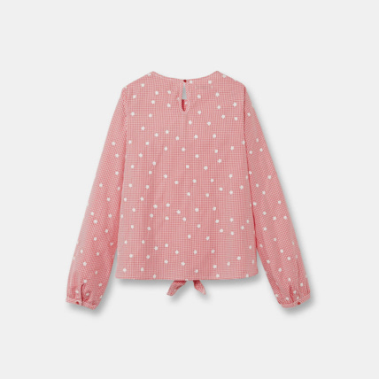 Avis Blouse à nouer rouge fille OKAIDI 2