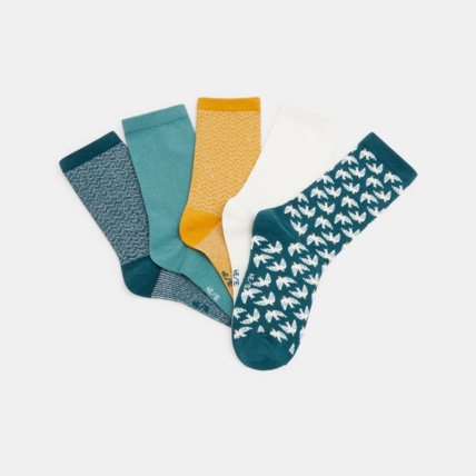 Avis Chaussettes fantaisie (lot de 5) bleues fille OKAIDI 2