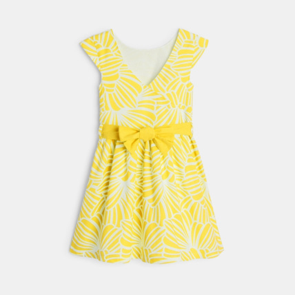 Avis Robe chic imprimée jaune fille OKAIDI 2
