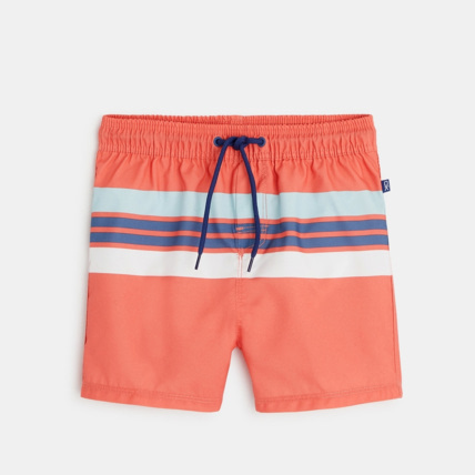 Avis Short de bain rayé orange garçon OKAIDI 1