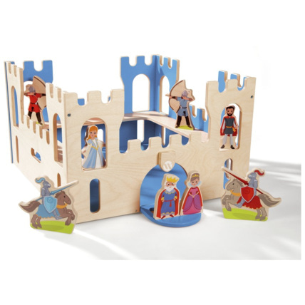 Avis Le château coffre et 8 figurines en bois Wesco 1