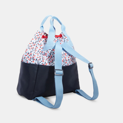 Avis Sac à dos « seau » uni et imprimé bleu fille OKAIDI 2