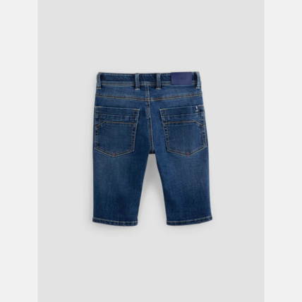 Avis Bermuda slim en jean hyper stretch bleu garçon OKAIDI 3